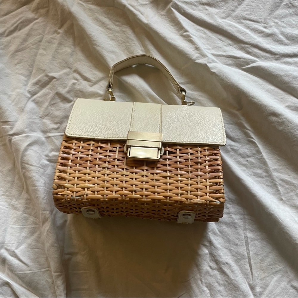 Zara Woven Basket Purse Bag